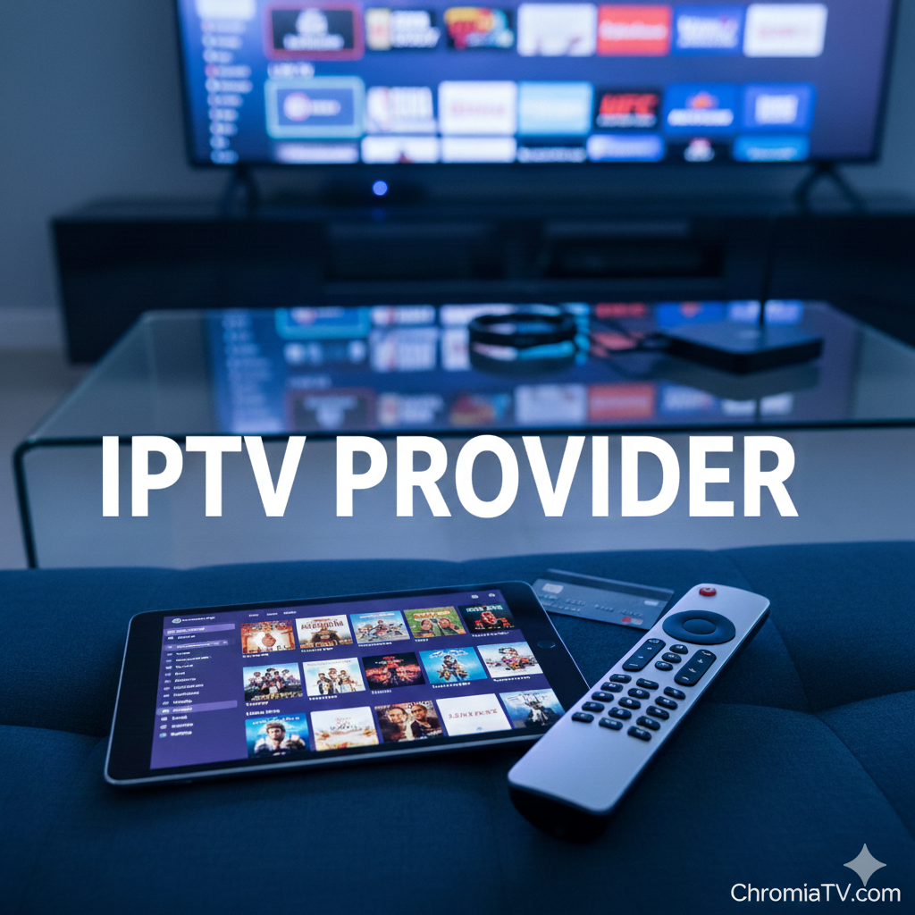 Best IP TV Provider - Chromia IPTV Dashboard on Smart TV