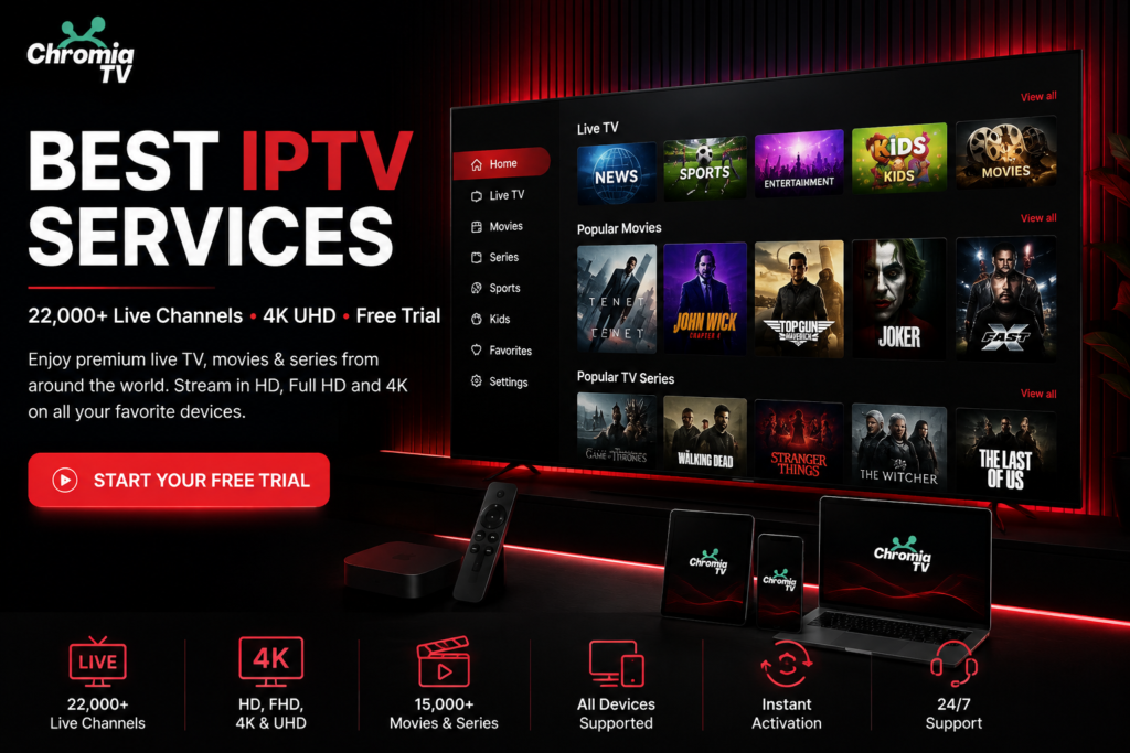 Best IPTV Services - 4K Live TV and VOD